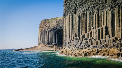 sea, Scotland, Cliff, Beach, UK, Rock Formation, Staffa Island, Erosion ...