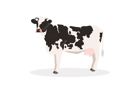 Premium Vector | Cow farm animal