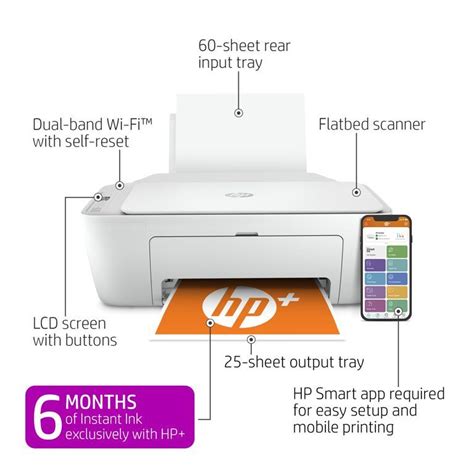 HP DeskJet 2752e All-in-One Wireless Color Inkjet Printer with 6 Months Instant Ink Included ...