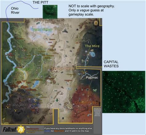 Fallout 76's map border almost directly with Fallout 3 and the Pitt : r/Fallout