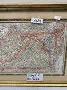 1870 Railroad Map of Delaware, Maryland, And Virginia - Dixon's Auction ...