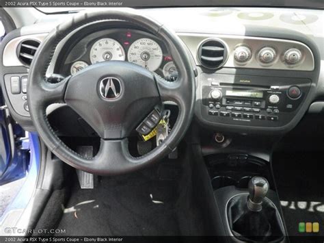 Ebony Black Interior Dashboard for the 2002 Acura RSX Type S Sports Coupe #68610485 | GTCarLot.com