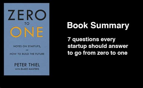 Zero to One - book summary - love-startups