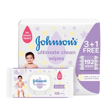 Johnson's Baby Wipes Ultimate Clean 48 wipes