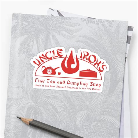 "Uncle Iroh's Fine Tea Shop" Stickers by NevermoreShirts | Redbubble