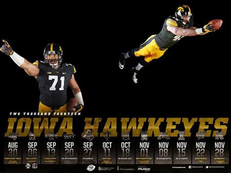 Printable Hawkeye Football Schedule