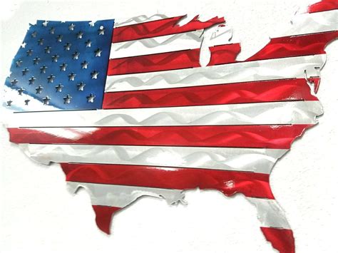 Aluminum American Flag of the United States Made in the USA