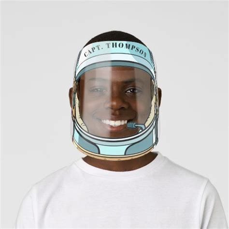 Cool Space Astronaut Helmet Face Shield | Zazzle.com | Astronaut helmet, Face shield, Face