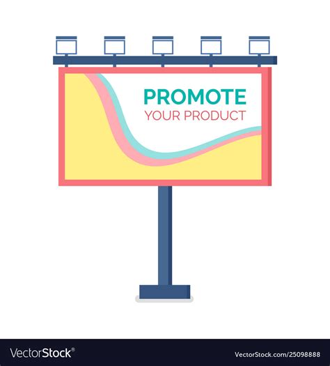 Billboard design standing advertising Royalty Free Vector