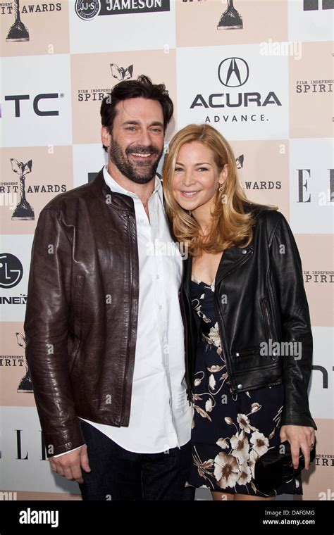 Jon hamm wife jennifer westfeldt hi-res stock photography and images ...