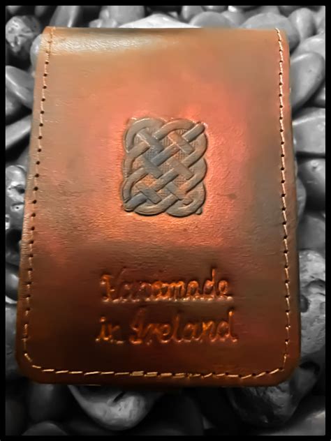 Clip Handmade real leather credit card wallet.