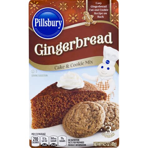 Pillsbury Gingerbread Cake & Cookie Mix (14.5 oz) - Instacart