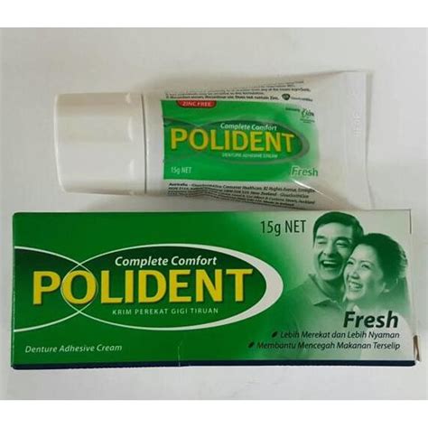 Polident complete Denture Glue 20gr Polident Adhesive Polident Denture Adhesive Cream 20gr ...