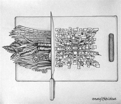 Stop Deforestation Pencil Drawing