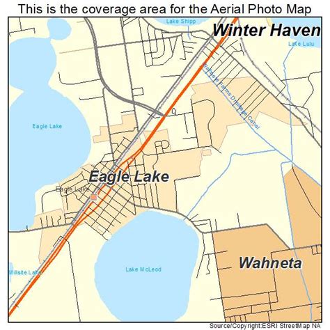 Aerial Photography Map of Eagle Lake, FL Florida