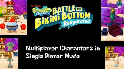 Spongebob BFBB Rehydrated [PC] Multiplayer Characters in Single Player Mode - YouTube