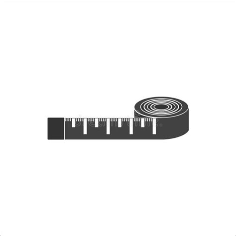 Tape Measurement Icon Template Black Color Editable. Tape Measurement Symbol Vector Sign ...