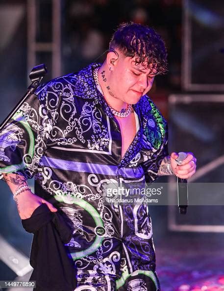 Junior H, performs during a live concert at Plaza de Toros Cancun on ...