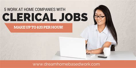 5 Hot Clerical Work at Home Jobs