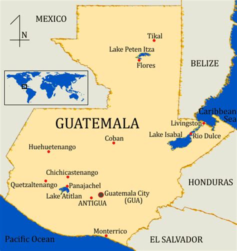 Guatemala Map