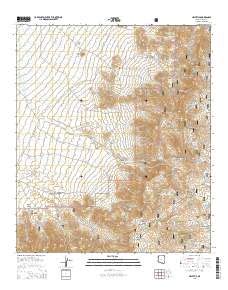 Santa Rita Mountains Topo Map in Santa Cruz County, Arizona