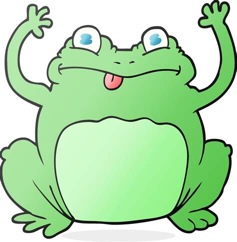 cartoon funny frog 12283446 Vector Art at Vecteezy