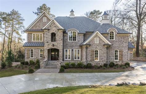 $2.6 Million Newly Built Brick & Stone Mansion In Atlanta, GA | Stone ...