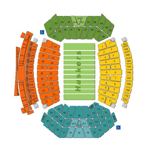 Memorial Stadium Lincoln Seating Map | Awesome Home