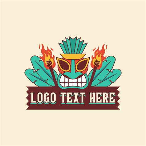 Hawaiian Tiki Torch Logo | BrandCrowd Logo Maker