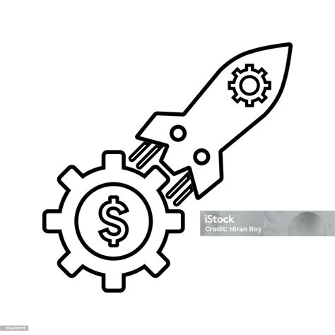 Business Launch Missile Outline Icon Line Art Vector Stock Illustration - Download Image Now ...