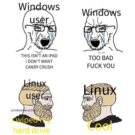 Windows vs Linux : r/linuxmemes