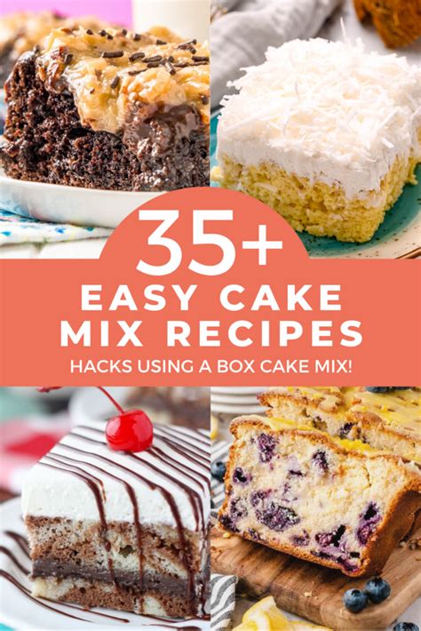 35+ Easy Cake Mix Recipes - Hacks Using A Box Cake Mix