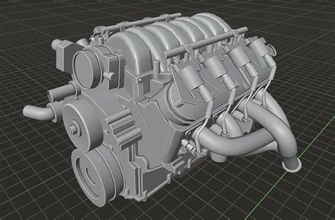 3D model GM LS3 Engine VR / AR / low-poly | CGTrader