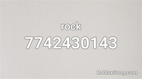 rock Roblox ID - Roblox music codes