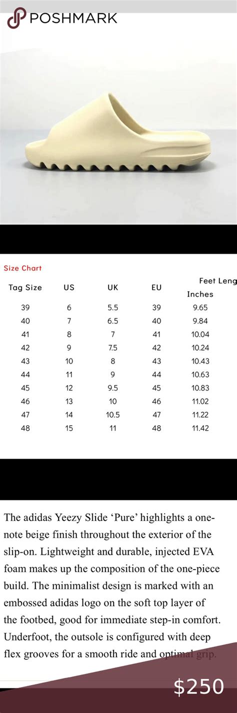 Yeezy Pure Slides by Adidas. Size 7. See sizing chart.