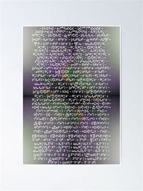 "Standard Model Lagrangian" Poster for Sale by lasarack | Redbubble