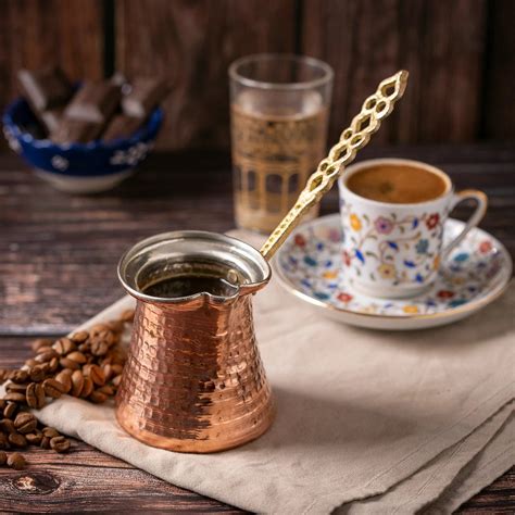 Antique Authentic Copper Turkish Coffee Pot With Kurukahveci Mehmet ...