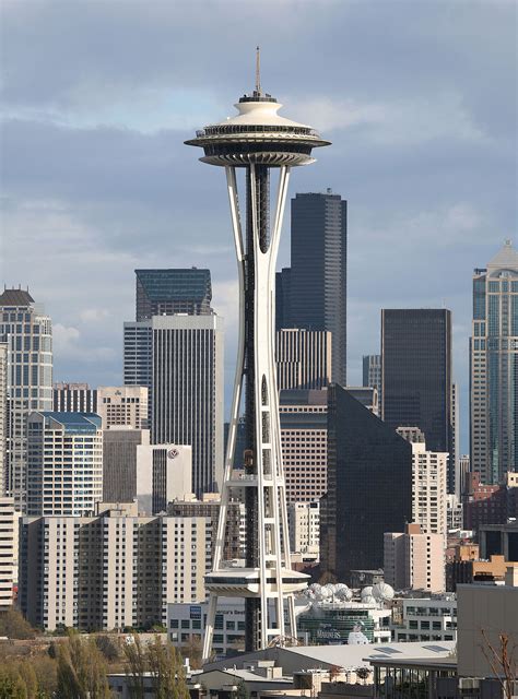 Free photo: Space Needle, Seattle - Seattle space needle, Watercraft ...