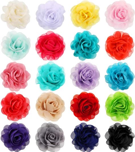 Amazon.com: Leinuosen 20 Pcs Flower for Dog Collar Flowers Collars Pet Collar Flowers Multi ...