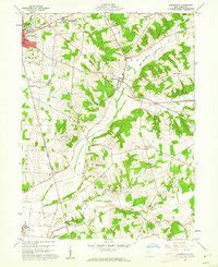 Map of Zanesfield, OH in 1960 | Pastmaps