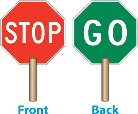 Free Printable Stop And Go Sign - ClipArt Best