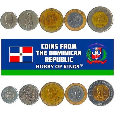 5 DOMINICAN REPUBLIC COIN DIFFER COLLECTIBLE CARIBBEAN COINS FOREIGN CURRENCY | eBay