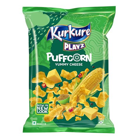 Kurkure Namkeen - Puffcorn (Yummy Cheese) Pouch, 55 g : Amazon.in: Grocery & Gourmet Foods