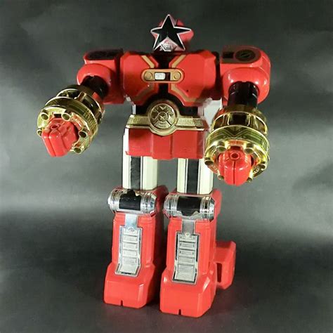 Bandai Power Rangers Zeo O-ranger DX Red Puncher Megazord Zord ...