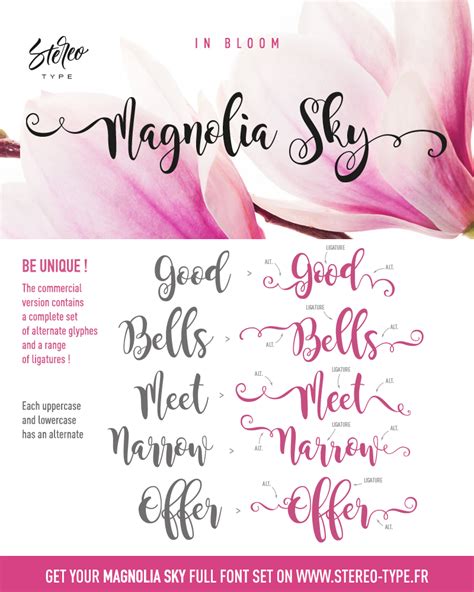 Magnolia Sky Font | dafont.com