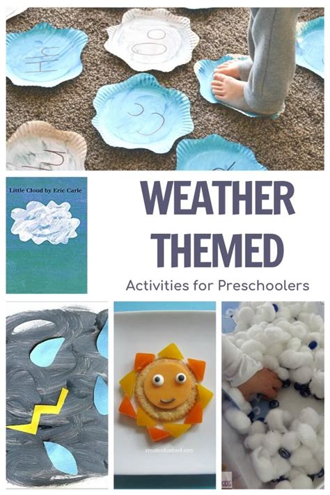 Little Cloud by Eric Carle Preschool Activities Week Plan