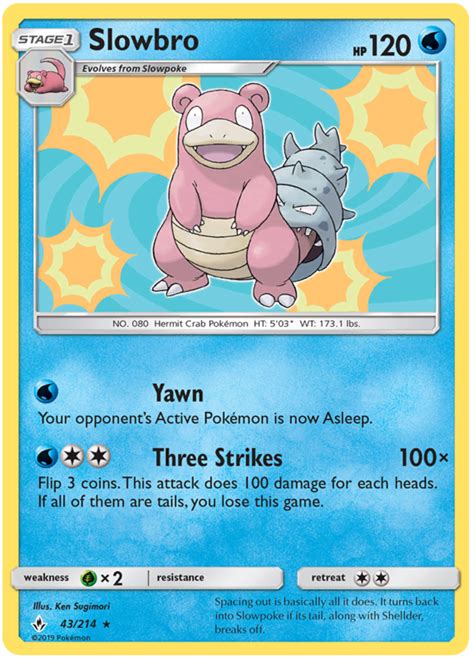 Slowbro - Unbroken Bonds #43 Pokemon Card