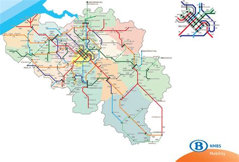 Transit Maps: Official Map: Belgian Railways Network, 2012