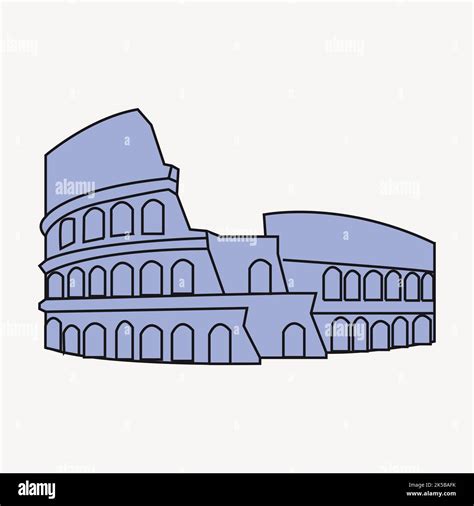 The Colosseum clipart, illustration vector Stock Vector Image & Art - Alamy