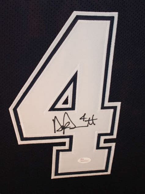 Dak Prescott Signed Cowboys 35x43 Custom Framed Jersey (JSA COA ...